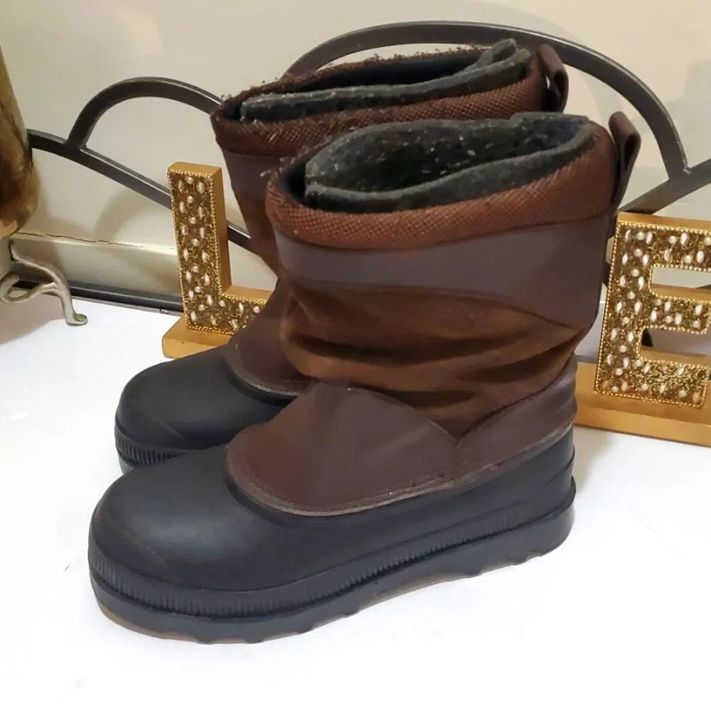 Steel Shank Men's Leather Wool Black Brown Waterproof Work Boots Sz 7 Industrial